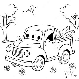 Lille Bla Lastbil Og Venner Farvelaegningssiden 84446 25538