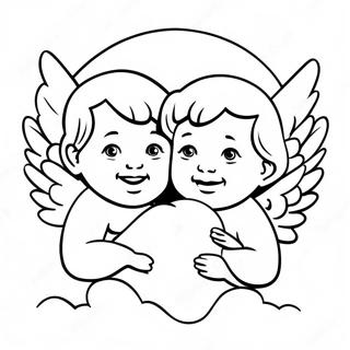 Engleagtige Cherubber Farvelaegningsside 84522-25592