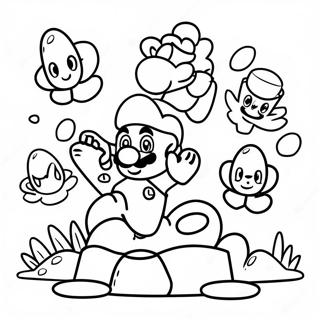 Super Mario 3d Verden Farvelaegningsside 84725-25746