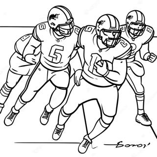 Detroit Lions Spillere I Aktion Farvelaegningsside 84805-25818