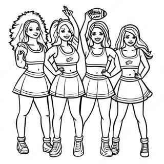 Detroit Lions Cheerleaders Farvelaegningsside 84806-25824