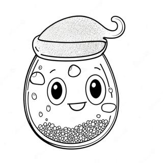 Glitrende Glitter Slime Farvelaegningsside 84881 25962