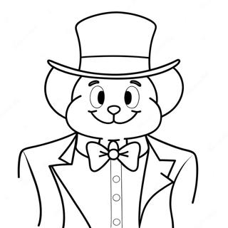 Tuxedo Sam Med Hat Farvelaegningsside 84906-25982