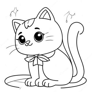 Gabby Med Funklerende Kat Farvelaegningssiden 85006-26055