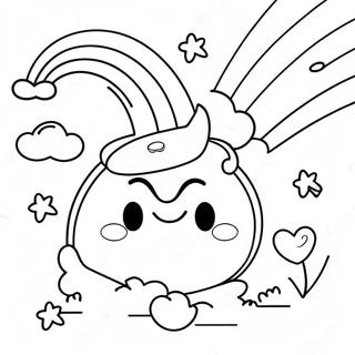 Heldige Charms Med Regnbuer Farvelaegningsside 85572 26497