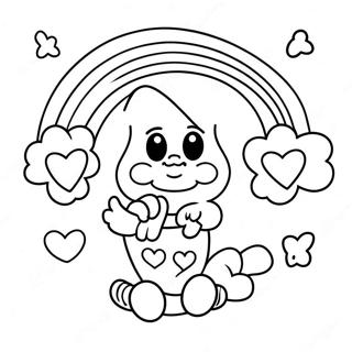 Heldige Charms Med Regnbuer Farvelaegningsside 85572 26498