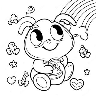 Heldige Charms Med Regnbuer Farvelaegningsside 85572 26499