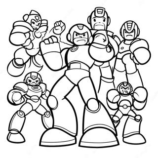 Megaman Vs Robot Masters Farvelaegningsside 85752-26637