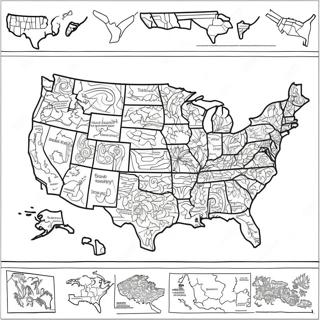Interaktivt Usa Kort Farvelaegningssider 85830-26700