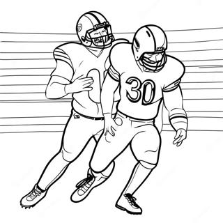 Chicago Bears Spiller I Aktion Farvelaegningssider 85853-26710