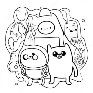 Adventure Time Karakterer Farvelaegningsside 86084-26889