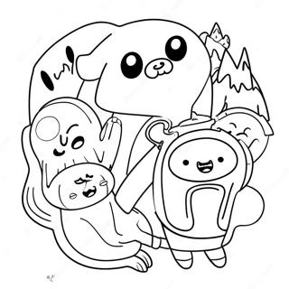 Adventure Time Karakterer Farvelaegningsside 86084-26890