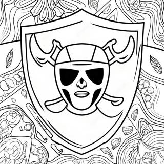 Raiders Logo Farvelaegningsside 86158-26947