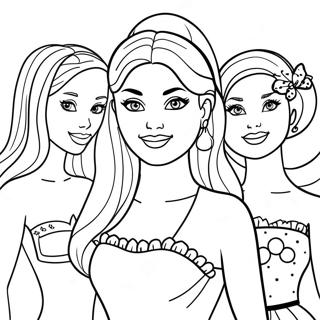 Barbie Og Venner Farvelaegningsside 86263 27042