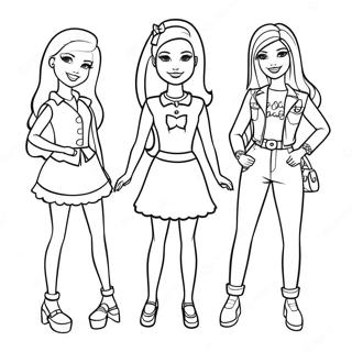 Barbie Og Venner Farvelaegningsside 86263 27044