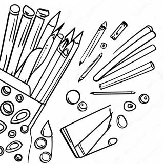 Farverig 4 Klasses Kunstmaterialer Farvelaegningsside 86699 27384