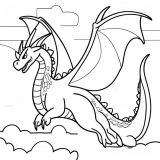 King Ghidorah Flyvende I Himlen Farvelaegningsside 86955 27583