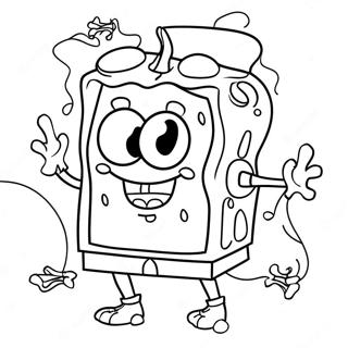 Halloween Spongebob Farvelaegningsside 87106-27692