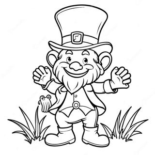 Fantastisk Irsk Leprechaun Farvelaegningsside 87289-27838