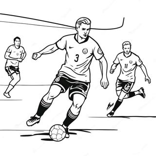 Haaland Dribler Forbi Modstandere Farvelaegningsside 87341-27878