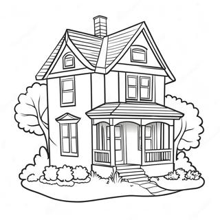 Farverigt Hus Farvelaegningsside 87598 28077