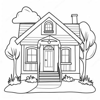 Farverigt Hus Farvelaegningsside 87598 28079