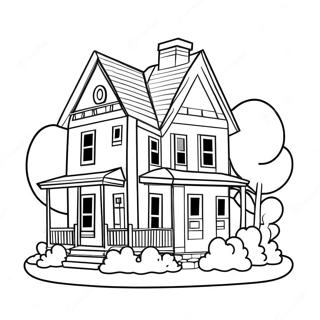 Farverigt Hus Farvelaegningsside 87598 28080