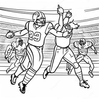 Dynamisk Superbowl 2024 Touchdown Farvelaegningsside 87674 28137