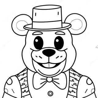 Skraemmende Freddy Fazbear Farvelaegningsside 87748-28185