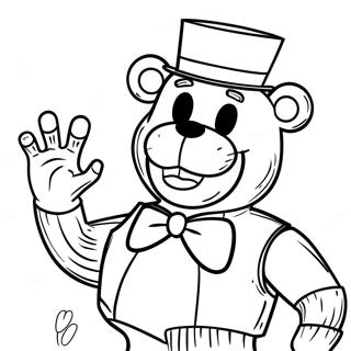 Skraemmende Freddy Fazbear Farvelaegningsside 87748-28186