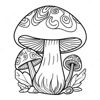 Farverig Psykedelisk Svamp Farvelaegningssider 87825 28428