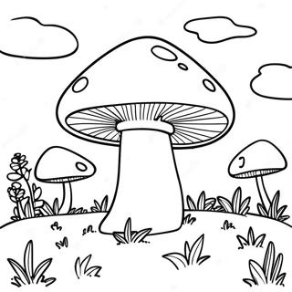 Groovy Svampelandskab Farvelaegningssider 87827 28433