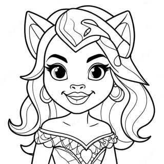 Clawdeen Wolf Monster High Farvelaegningsside 87875-28283