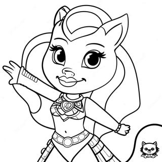 Clawdeen Wolf Monster High Farvelaegningsside 87875-28461