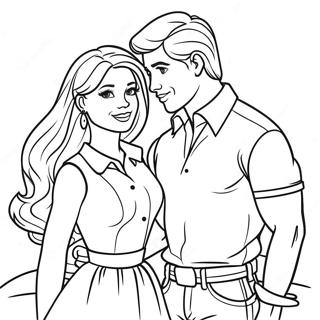 Barbie Og Ken Farvelaegningsside 87979-28362