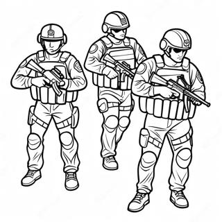 Swat Team Farvelægningsider