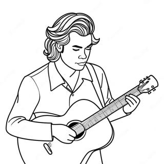 Harry Styles Spiller Guitar Farvelaegningsside 88340 28829