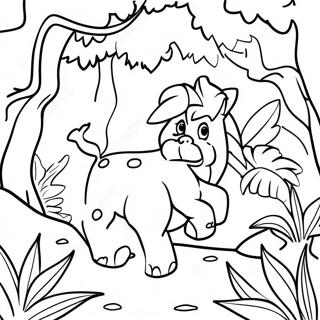 Frodig Jungle Okosystem Farvelaegningsside 88702-29110