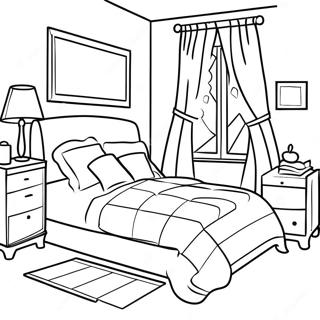 Hyggeligt Sovevaerelse Farvelaegningsside 88932-29282