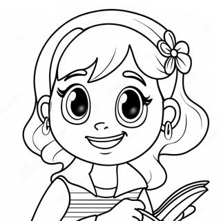 Sjov Dork Diaries Karakter Farvelaegningsside 88983-29317