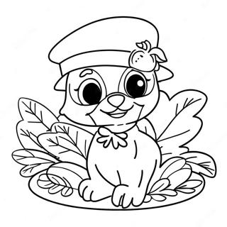 Bluey Thanksgiving Farvelaegningsside 89008-29335