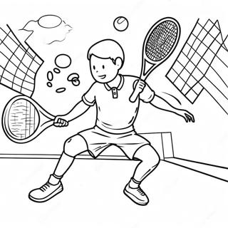 Tennis Kamp I Aktion Farvelaegningsside 89191 29491