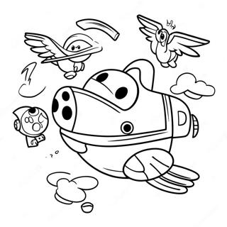 Super Vinger Flyvende Eventyr Farvelaegningsside 89214-29498