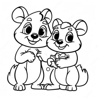 Chip Og Dale Farvelægningsider