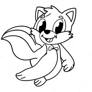 Tails Flyver Hojt Farvelaegningsside 89809-29962