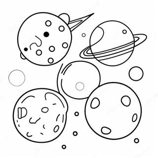 Farverig Dvaergplaneter Farvelaegningsside 90117 30199