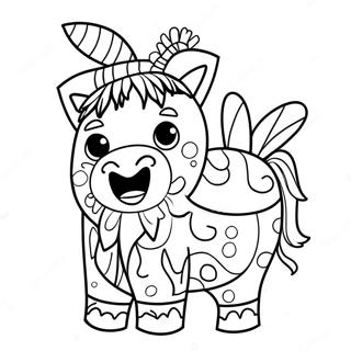 Festlig Pinata Farvelaegningsside 90561-30550