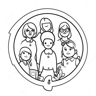 Farverige Babysitters Club Logo Farvelaegningsside 90791 30730