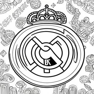 Real Madrid Logo Farvelaegningsside 90814-30738