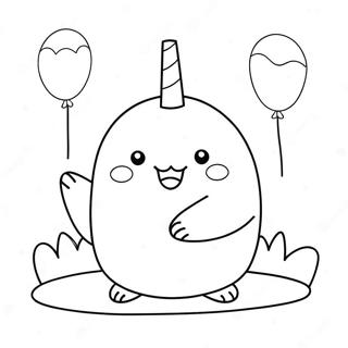 Glad Molang Med En Ballon Farvelaegningsside 90918-30824